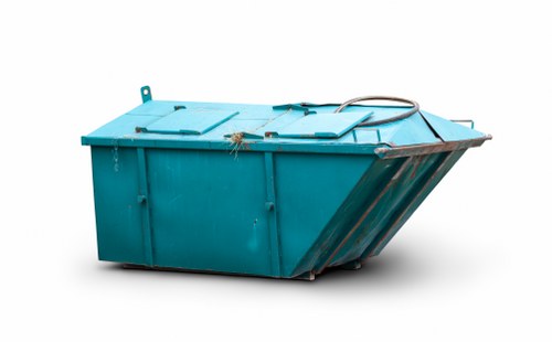 Waste crew preparing for a commercial clearance with safety briefing